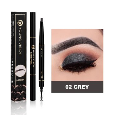 AMAKO Automatic Twin Eyebrow Pencil Waterproof Smu...