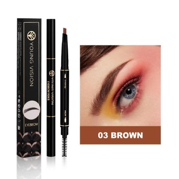 AMAKO Automatic Twin Eyebrow Pencil Waterproof Smu...