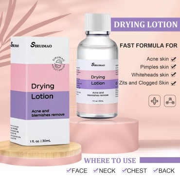 SIRUIMAO Stubborn Acne Drying Lotion (1OZ), Overni...