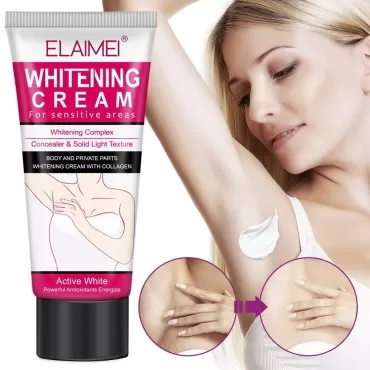 ELAIMEI Underarm Cream - Effectively Brightening Cream - Brighten & Moisturizes Armpit, Neck, Knees, Private Parts - Body Moisturizer Intimate Skin Cream 60ml