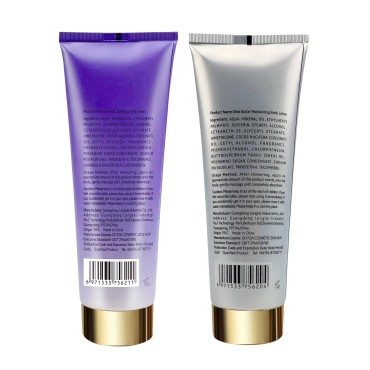 DincherBel Daily Moisturizing Lotion for Dry Skin, Hydrating Lotion, 8 Fl Oz 2 Pack (Lavender;Shea Butter)
