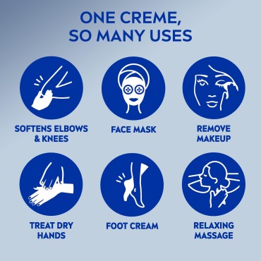 NIVEA Creme Body, Face and Hand Moisturizing Cream, 13.5 Oz Tin