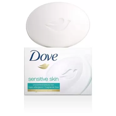 (PACK OF 4 BARS) Dove Unscented Beauty Soap Bar: S...