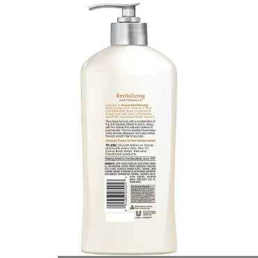 Suave Revitalizing with Vitamin E Body Lotion, 18 oz (Pack of 6)