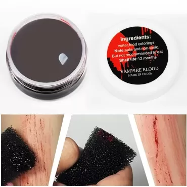 1 oz Halloween Coagulated Blood, 30g Fake Blood Ge...