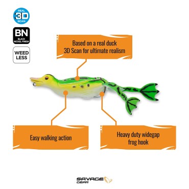 Savage Gear 3D Hollow Body The Fruck Duck - Top Water Lure