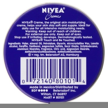 NIVEA Skin Creme 1 oz (Pack of 4)