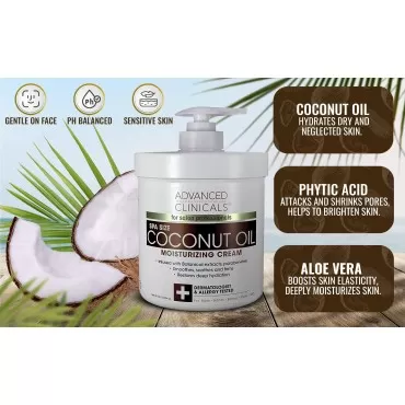 Advanced Clinicals Coconut Body Lotion Moisturizin...