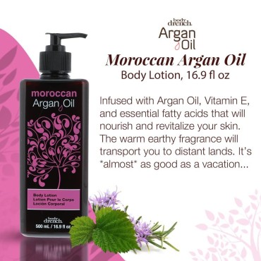 Body Drench Moroccan Argan Oil Body Lotion, 16.9 f...