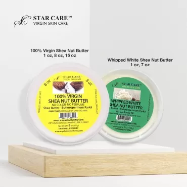 STAR CARE 100% Virgin Shea Nut Butter No Color No Perfume (8oz)