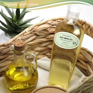 Dr Adorable 8 oz - Rice Bran Oil - 100% Pure Organic Cold Pressed