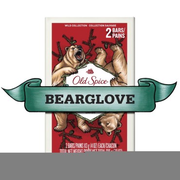 Old Spice Wild Collection Bearglove Men's Bar Soap 2 Count