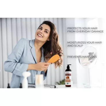 velona Argan Oil USDA Certified Organic - 16 oz (With Pump) | 100% Pure and Natural | Morocco Oil | Stimulate Hair Growth, Skin, Body and Face Care | Nails Protector | Unrefined, Cold Pressed…