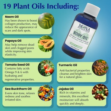 MONA Brands Natural Body Oil | Evens, Moisturizes,...