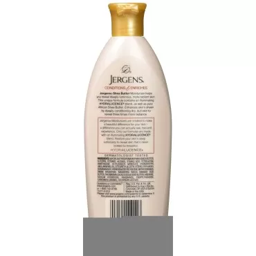 Jergens Shea Butter Deep Conditioning Moisturizer, 3X More Radiant Skin, 8 Ounces (Pack of 2), with Pure Shea Butter, Dermatologist Tested (Packaging May Vary)
