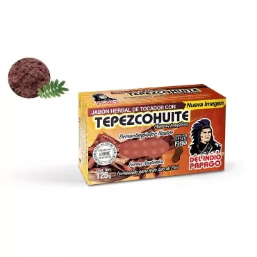 DEL INDIO PAPAGO Tepezcohuite Night Facial Skin Cream 60g / 2.02 Fl Oz + Neutral Soap with Tepezcohuite 125g - Mexican Beauty - For All Skin Types - Nourishes - Softens - Paraben Free - Bundle