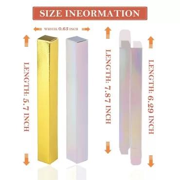 VIDELLY 100 Pieces Empty Lip Gloss Packaging Boxes...
