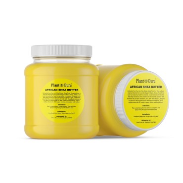 Raw African Shea Butter 3 lbs. Bulk 100% Pure Natural Unrefined YELLOW Grade A - Ideal Moisturizer For Dry Skin, Body, Face And Hair Growth. Great For DIY Soap and Lip balm Making.