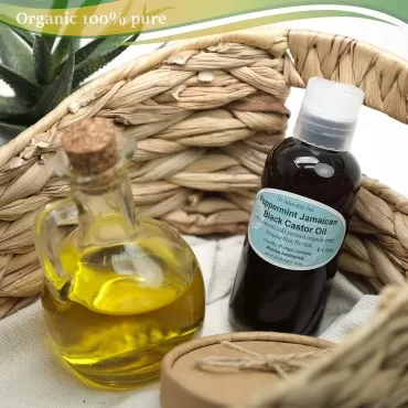 Dr Adorable - 4 oz - Peppermint Jamaican Black Castor Oil - Pure Natural Organic Strengthen Grow & Restore Hair Care