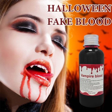 Fake Blood Washable,Stage Fake Blood Makeup Realis...
