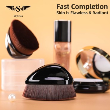 ShySwan Angled Flat Top Kabuki Foundation Makeup B...