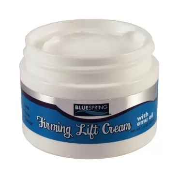 Firming Lift Cream with Emu Oil by BlueSpring - Instant Skin Lifting and Tightening Skincare Formula - Reduces puffiness around eyes - Deep Hydration for Face and Neck Areas - 1oz