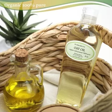 Dr Adorable - 8 oz - Premium Oat Oil - 100% Pure Organic Non GMO Natural Skin Hair Nails Body Care