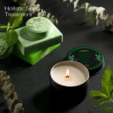 Christmas Eucalyptus Spearmint Bath Set, Aromather...
