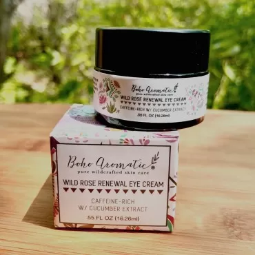 Boho Aromatic Wild Rose Renewal Eye Cream, Under E...