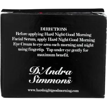 Hard Night Good Morning Eye Cream - Helps Wrinkle Reduction, Smoothing Fine Lines, Texture & Brightness with Botanical Infusion of Plant Extracts - Anti-aging, 0.5 oz