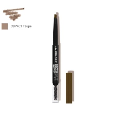 LA Colors L.A. Colors 1 Browie Wowie Brow Pencil [ CBP401 TAUPE ] Eyebrow Eye Brow + Free Zipper Bag