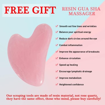 VANALIA Ice Roller and Gua Sha for Face?Eyes and Neck, Skin Care Set Facial Beauty Ice Roller & Gua Sha Facial Tool, Neck to Brighten Skin & Enhance Your Natural Glow(Pink)