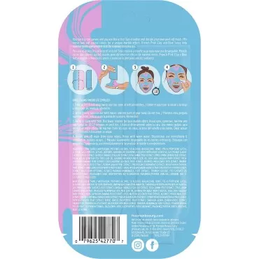 FREEMAN Dual Marble Peel-Off Facial Mask Bundle, French Pink Clay & Blue Tansy, Smooth Skin & Cleanse Pores, Create-Your-Own Face Mask, Fun Skin Care Treatment, For All Skin Types, 6 Count