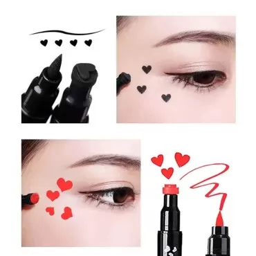 2 Pcs Liquid Eyeliner Stamp Set, Double-side Ultra...