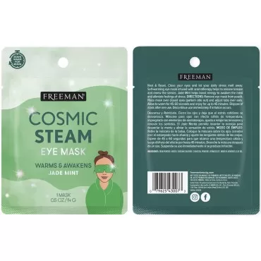 FREEMAN Cosmic Steam Eye Mask Bundle, Jade Mint & Rose Quartz Self Warming Eye Masks, Aromatherapy For Stress Relief & Energy Boosting, Skincare Treatment For Tired, Puffy Eyes, Cruelty-Free, 6 Count