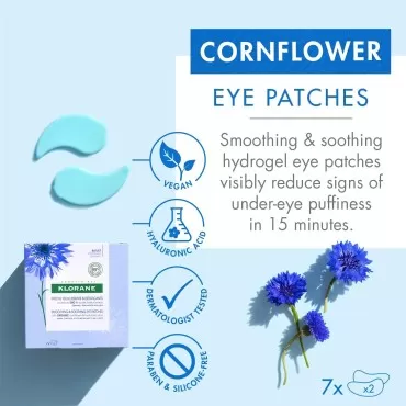 Klorane Smoothing and Soothing Eye Patches with Co...