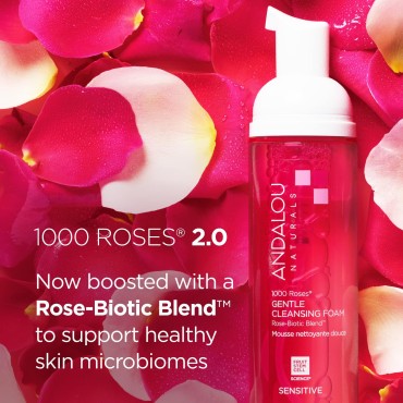 Andalou Naturals Face Wash, 1000 Roses Gentle Clea...