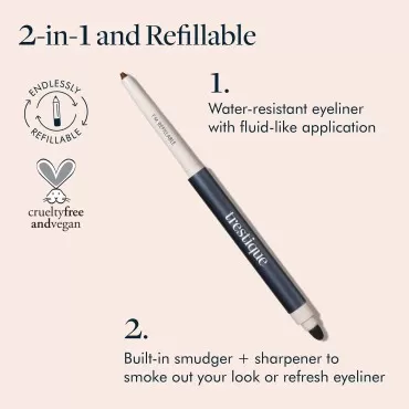 TRE'STIQUE trestique Eyeliner, Refillable Long Las...