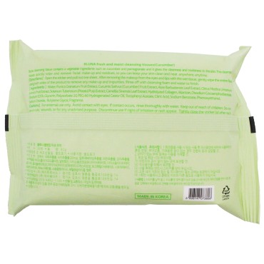 Bluna Facial Make-Up Cleansing Tissue for All Skin...