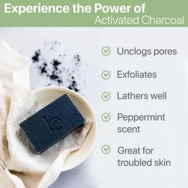 Beauty by Earth Charcoal Face Wash Bar Soap - Pepp...