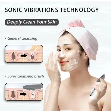 Facial Cleansing Brush, 3-in-1 Electric Silicone F...
