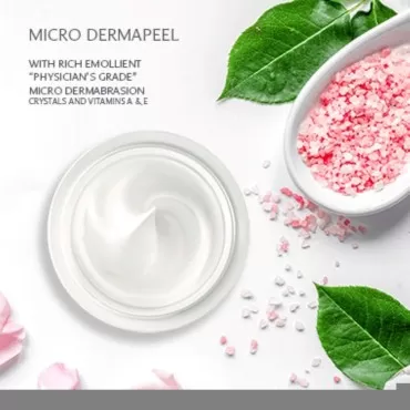 Refinee Micro-Derma Face Peel with Professional Grade Microdermabrasian Crystals for Dull and Uneven Skin 2oz