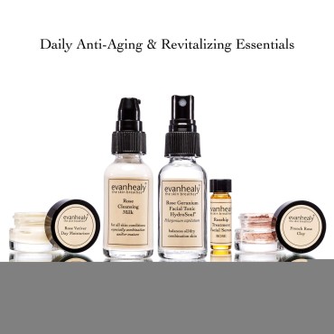 evanhealy Balancing Rose Skin Care Set | 5 Piece T...