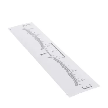 Utoolmart 50Pcs Eyebrow Ruler, Disposable Eyebrow Ruler Sticker, Adhesive Eyebrow Microblading Ruler Guide for Makeup Tool -1Set