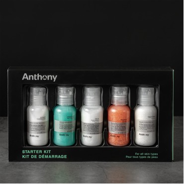 Anthony Starter Kit, 5 Count, Glycolic Facial Clea...