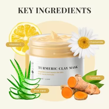 Bisou Bisou Bisou Turmeric Clay Mask - Face Mask S...