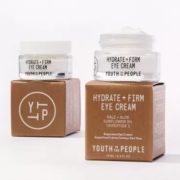 Youth To The People Superfood Peptide Eye Cream - Brightening Eye Day Cream - Moisturizing Eye Cream With Cold Pressed Extracts + Vitamins C and E - Daily Hydrating Cream for Dark Circles (0.5oz)