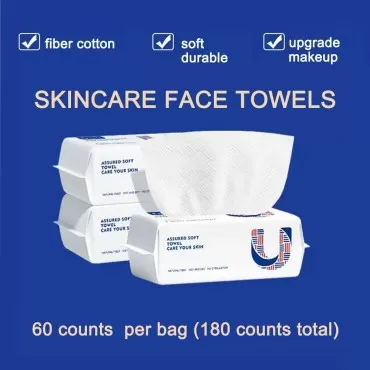 xify’s Disposable Face Towel, Facial Cleansing, Ultra-soft, Thicken, Quick-drying Cotton Towel, Makeup Remover, Dry Wipes, Line-free, Multi-purpose Skincare, Large 8.7 * 7.9 Inches, Pack of 3