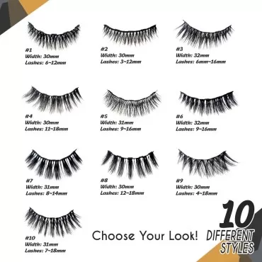 Amber Lash Magnetic Magic Lashes with Eyeliner, Mo...