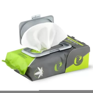 Men's Hemp Face + Body Cleansing Wipes - 60ct